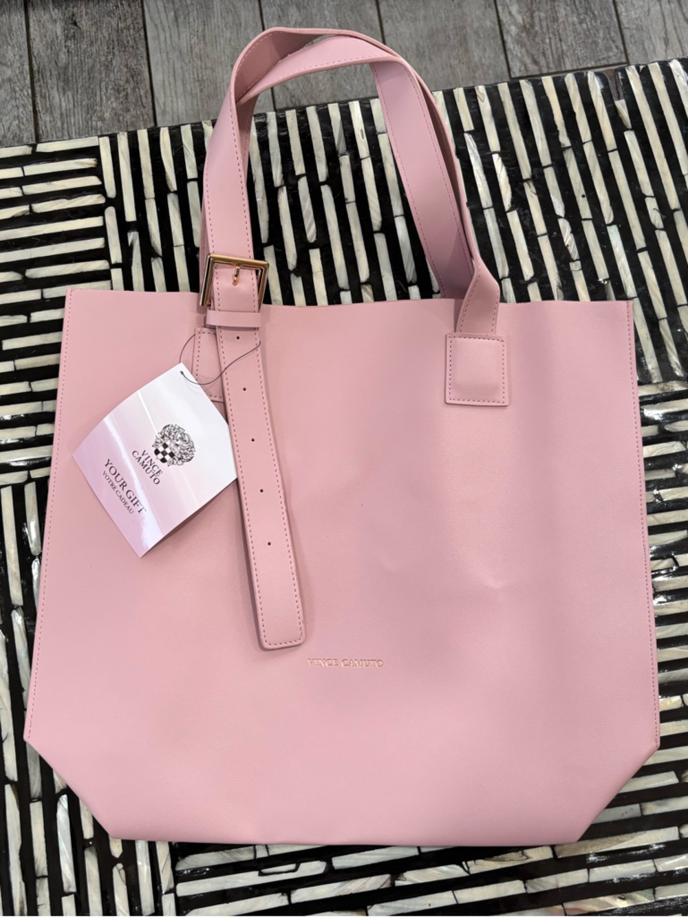 Vince Camuto Perfume Pink Tote Bag - Picture 6 of 6